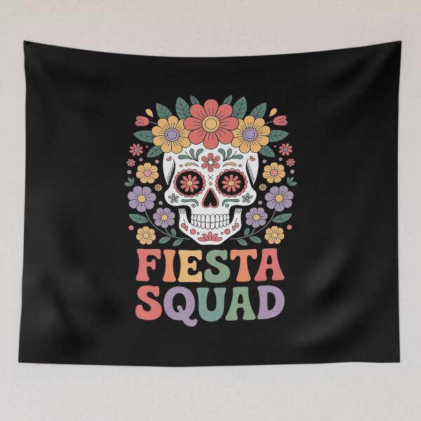 Item preview, Cinco de Mayo Fiesta Squad Sugar Skull designed and sold by MatthewJordas.