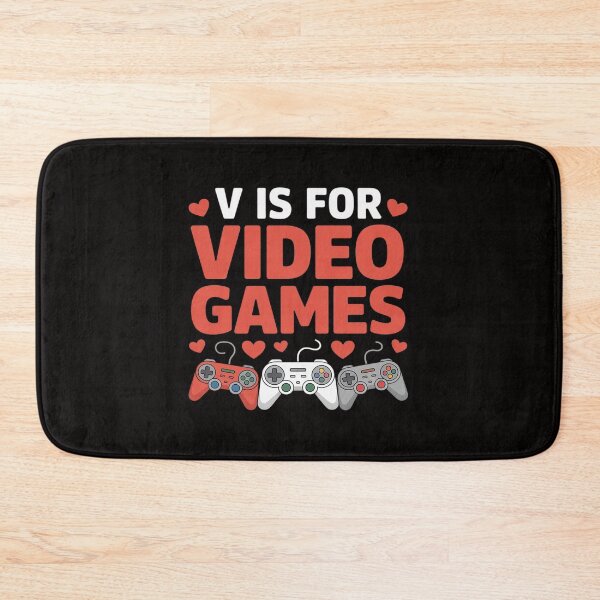 Item preview, V is for Video Games Valentines Gamer Boys Men designed and sold by HesterFoley.
