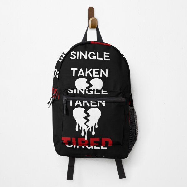 Item preview, Single Taken Tired – Funny Relatable Life Quote Design designed and sold by GOTCHO1.