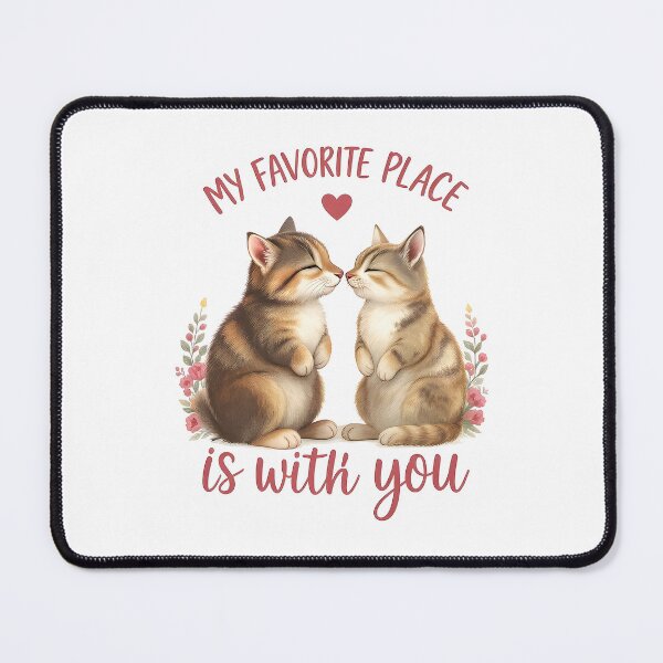 Item preview, valentines day My Favorite Place Is With You Love Quote designed and sold by Uglyandcute.