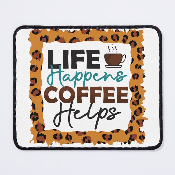 Item preview, "Life Happens Coffee Helps" Relatable Minimalist T-Shirt for Busy Students and Night Shift Professionals designed and sold by ChameraDesign.