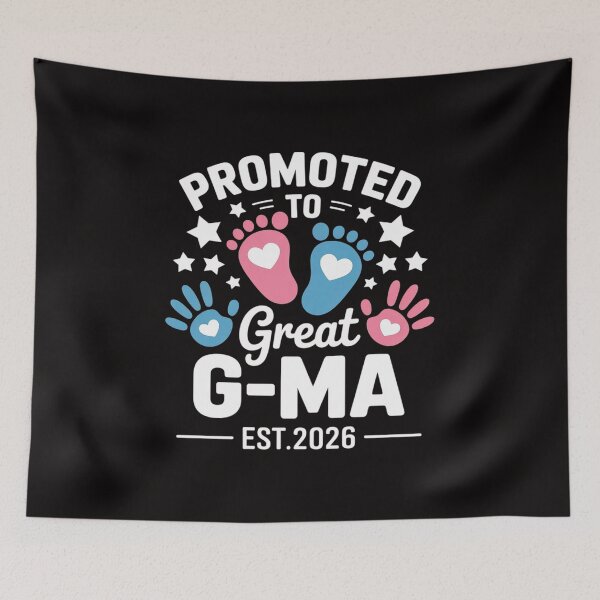 Item preview, Promoted to Great G-Ma Est 2026 Pregnancy Announcement designed and sold by HesterFoley.
