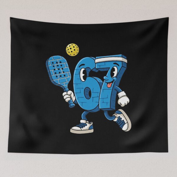 Item preview, Pickleball Number 67 Six Seven Cartoon Character designed and sold by LashondaGreen89.