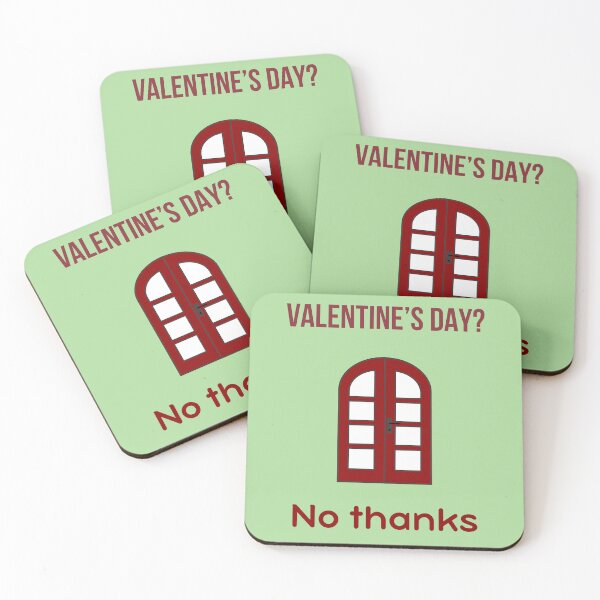Item preview, Valentine's Day? No Thanks – Closed Door Anti-Valentine Funny Design designed and sold by GOTCHO1.