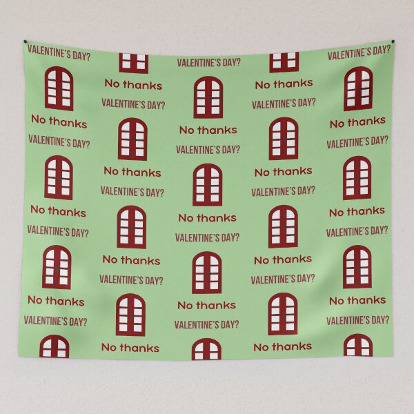 Item preview, Valentine's Day? No Thanks – Closed Door Anti-Valentine Funny Design designed and sold by GOTCHO1.
