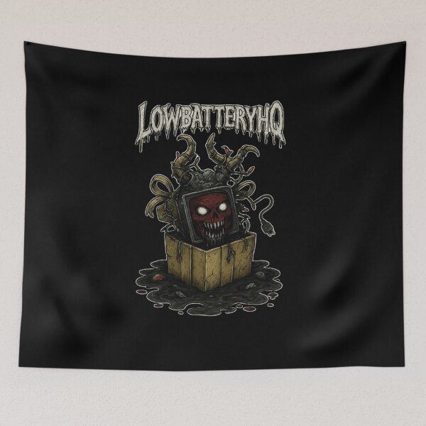 Item preview, Cursed Holiday Giftbox Demon designed and sold by LowBatteryHQ.
