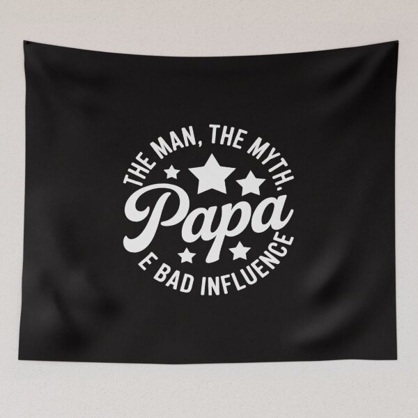 Item preview, Papa The Man The Myth The Bad Influence Emblem Design designed and sold by HesterFoley.