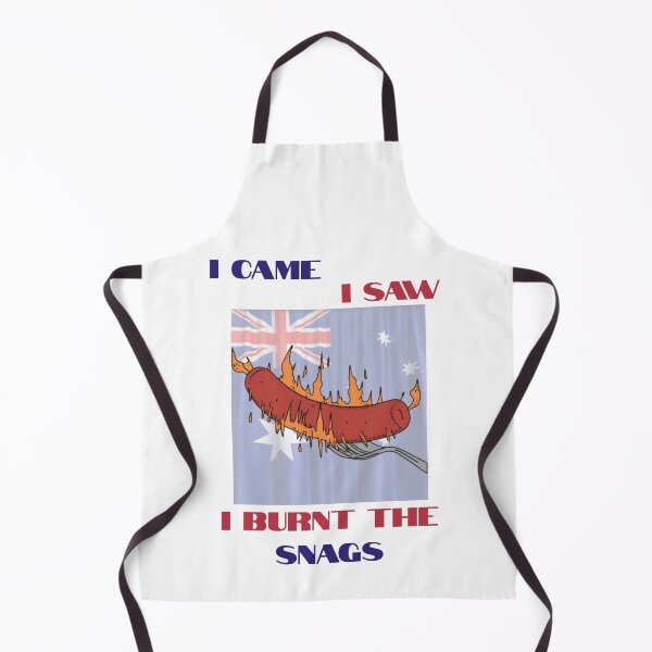 Item preview, I Came, I Saw, I Burnt the Snags – Funny Australia Day BBQ Shirt designed and sold by Hintotees.