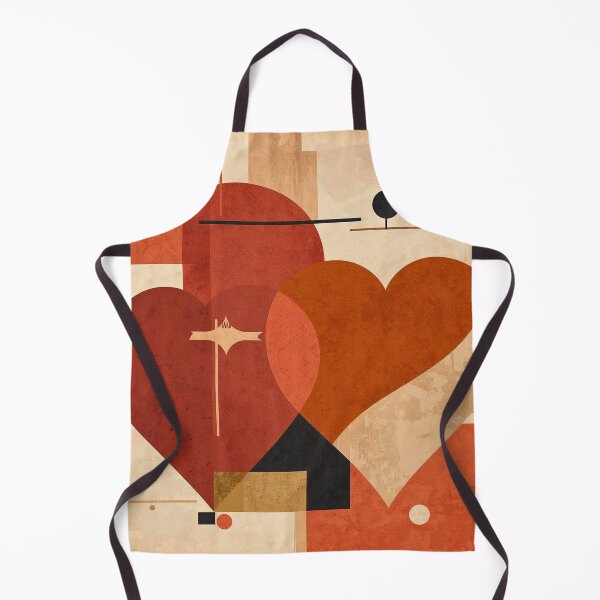 Item preview, Constructed Affection: Mid-Century Modern Bauhaus Heart Abstract designed and sold by Cozyartsss.