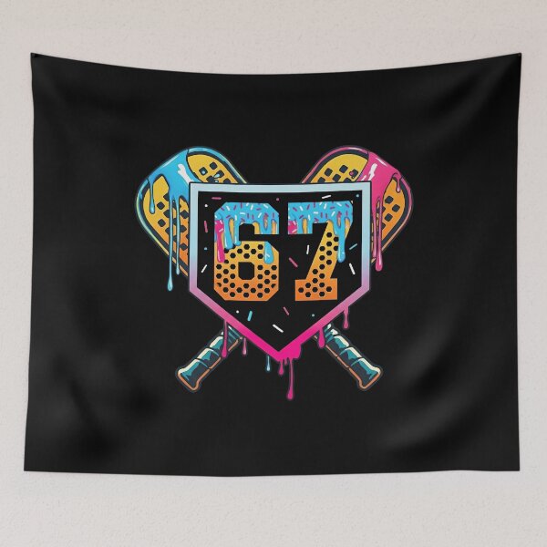 Item preview, Drippy Pickleball 67 Six Seven Neon Design designed and sold by LashondaGreen89.