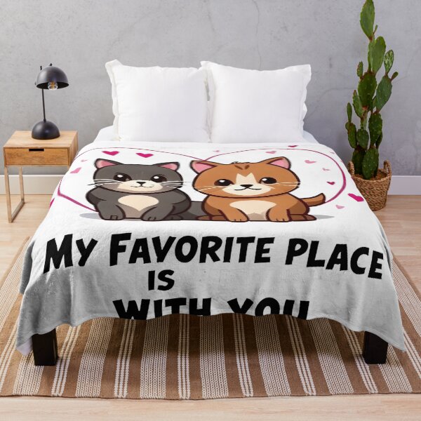 Item preview, valentines day My Favorite Place Is With You Love Quote designed and sold by Uglyandcute.