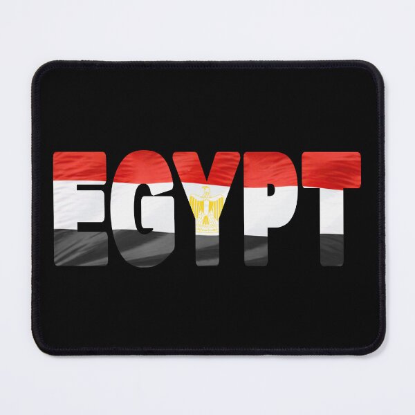 Item preview, EGYPT - Flag Flying in Wind cut to Letters Souvenir Sticker Shirt designed and sold by Adam Gormley.