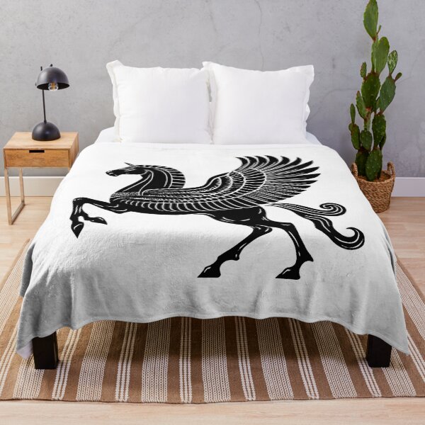 Item preview, Mythical Winged Horse Minimalist Illustration designed and sold by BlackSigilCo.