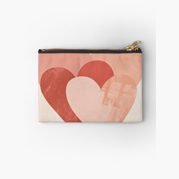 Item preview, Blooming Affinity: Layered Minimalist Heart Abstract in Rose and Peach designed and sold by Cozyartsss.