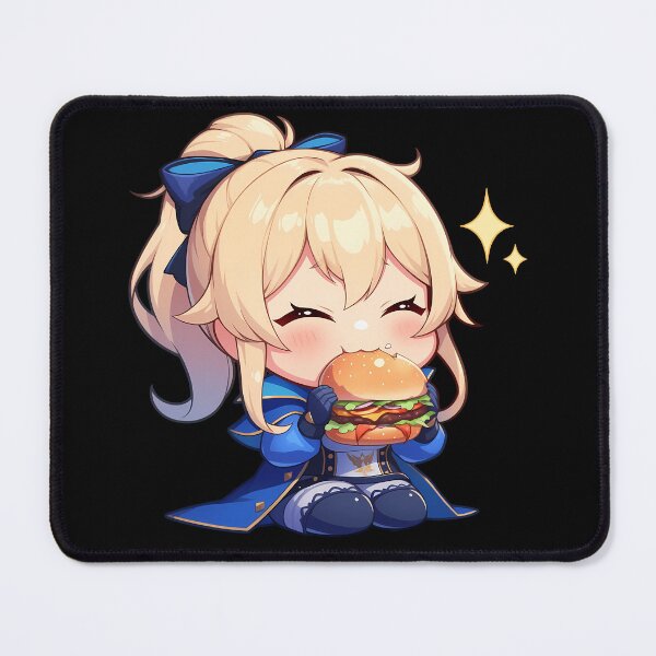 Item preview, Game Jean Genshin Impact Anime Chibi Kawaii Burger Blonde Hair Waifu Cute designed and sold by mildaclairmo.