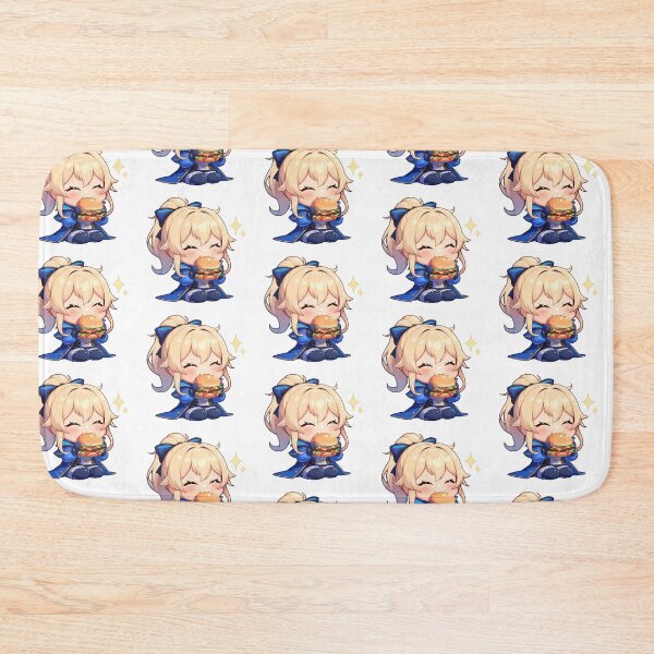 Item preview, Game Jean Genshin Impact Anime Chibi Kawaii Burger Blonde Hair Waifu Cute designed and sold by mildaclairmo.