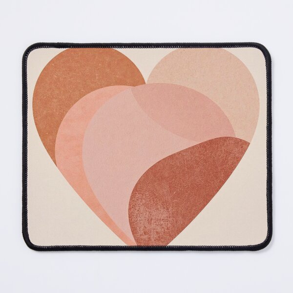 Item preview, Organic Pulse Mid-Century Modern Layered Heart Abstract designed and sold by Cozyartsss.