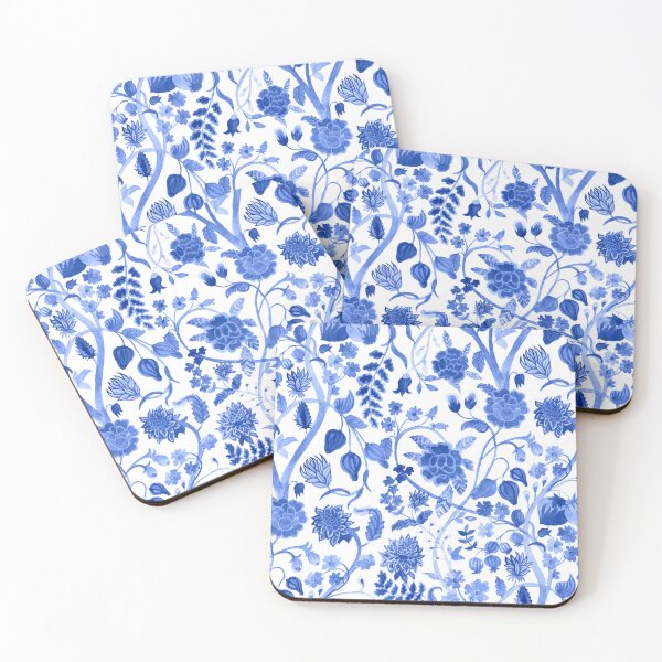 Item preview, Blue Chinoiserie   Blue and White Floral    Blue Toile  designed and sold by monpetitbijou.