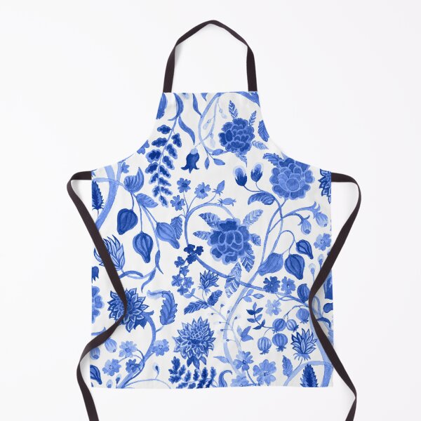 Item preview, Blue Chinoiserie Blue and White Floral Blue Toile designed and sold by monpetitbijou.
