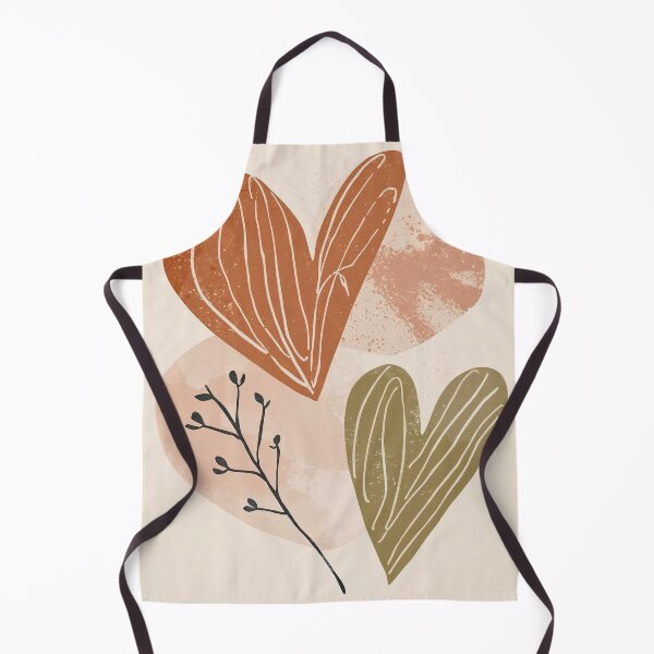 Item preview, Earthy Affinity: Rustic Botanical Heart Abstract Art designed and sold by Cozyartsss.