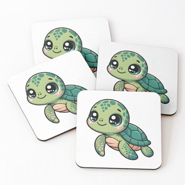 Item preview, Cute Turtle Sticker – Adorable Kawaii Baby Turtle Illustration designed and sold by GraphGUY.