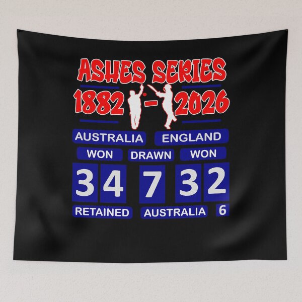 Item preview, Australia vs England Cricket Rivalry Scoreboard Art designed and sold by MimsTees.