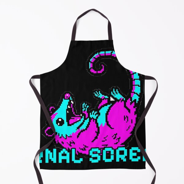 Item preview, Funny Screaming Opossum Retro Pixel Art - Internal Screaming designed and sold by ClubChaos.