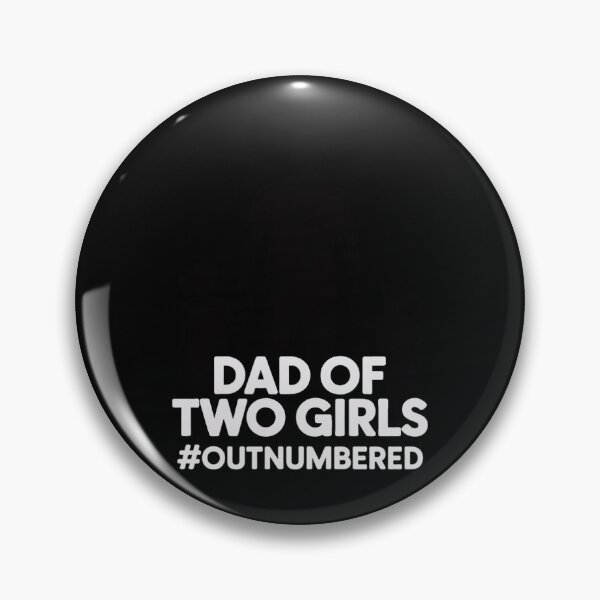 Item preview, Mens Dad of two Girls Outnumbered Retro 2 Daughters Father's Day designed and sold by LindseyKris.