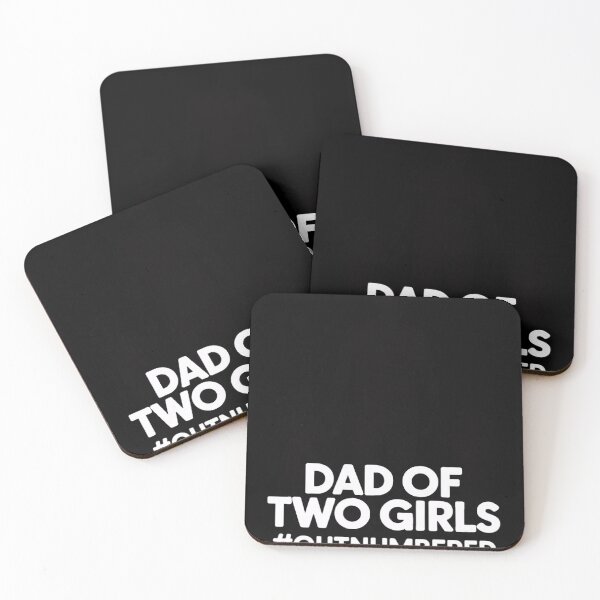 Item preview, Mens Dad of two Girls Outnumbered Retro 2 Daughters Father's Day designed and sold by LindseyKris.