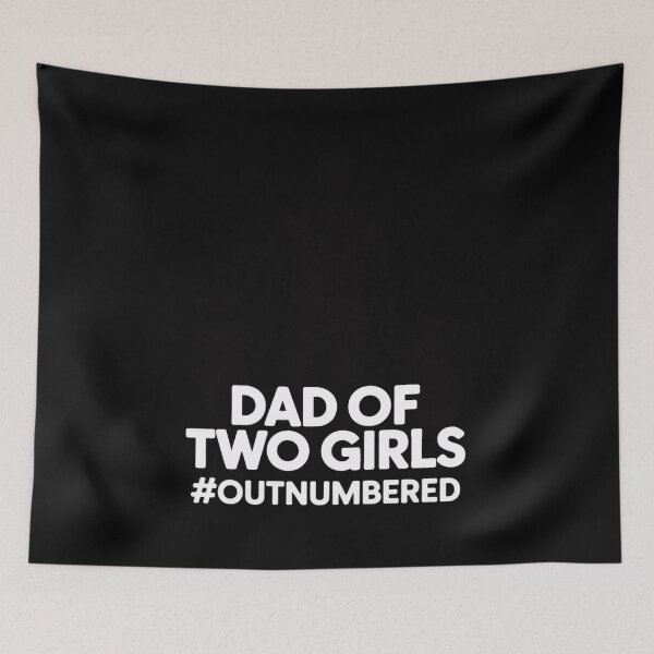 Item preview, Mens Dad of two Girls Outnumbered Retro 2 Daughters Father's Day designed and sold by LindseyKris.