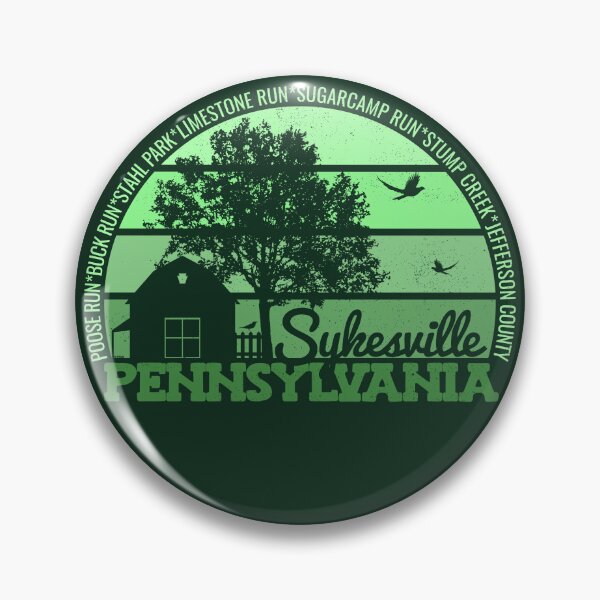 Item preview, Sykesville Pennsylvania Sunset Retro Vintage Local Pride Logo designed and sold by CRHPOD20.
