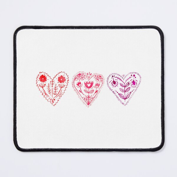 Item preview, Folk Art Hearts Valentine designed and sold by August Sun Treasures.