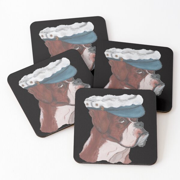 Item preview, BOXER DOG wearing hat designed and sold by Annie18c.