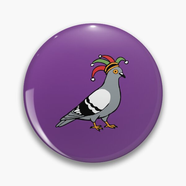 Item preview, Mardi Gras Pigeon Jester Hat – Carnival Bird Illustration designed and sold by donwillisjrart.