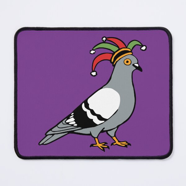 Item preview, Mardi Gras Pigeon Jester Hat – Carnival Bird Illustration designed and sold by donwillisjrart.