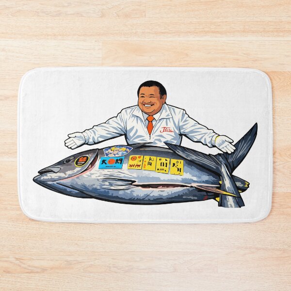 Item preview, Japanese Tuna Auction Legend Vector Illustration – Fish Market Chef Graphic T-Shirt designed and sold by OreoStudio.