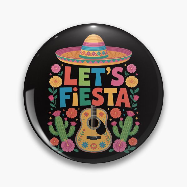 Item preview, Cinco de Mayo Let’s Fiesta Mexican Sombrero Guitar designed and sold by DarioRosales.