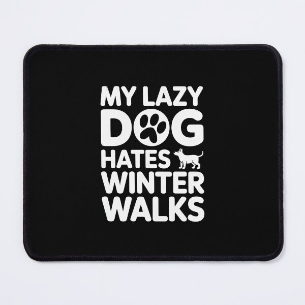 Item preview, Funny Lazy Dog Winter Walk Shirt for Dog Owners Who Hate Cold Weather designed and sold by Vintage Shapes.