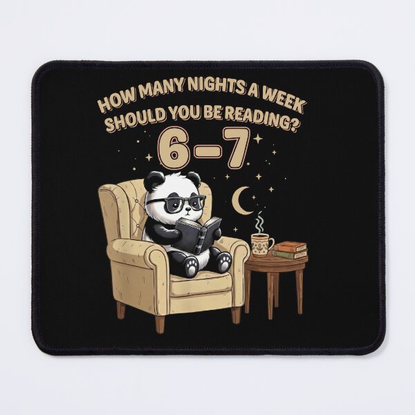 Item preview, Funny Panda Reading Shirt – 6 to 7 Six Seven Nights a Week designed and sold by LashondaGreen89.