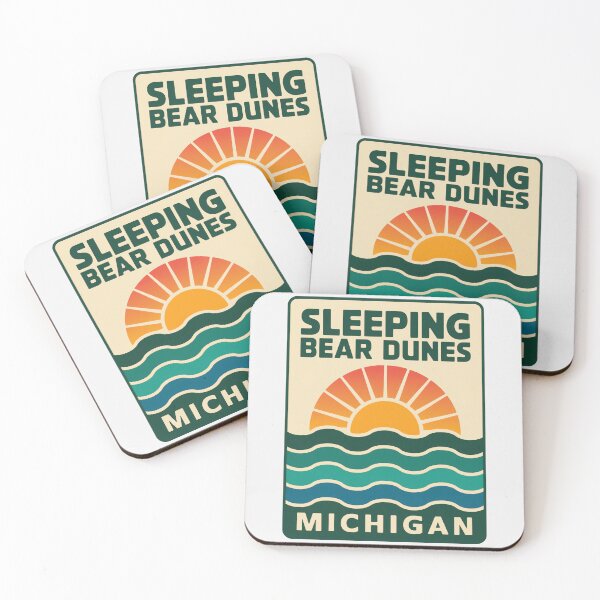 Item preview, Sleeping Bear Dunes Michigan - Beach Road Sign designed and sold by TheOldMittenIllustrated.