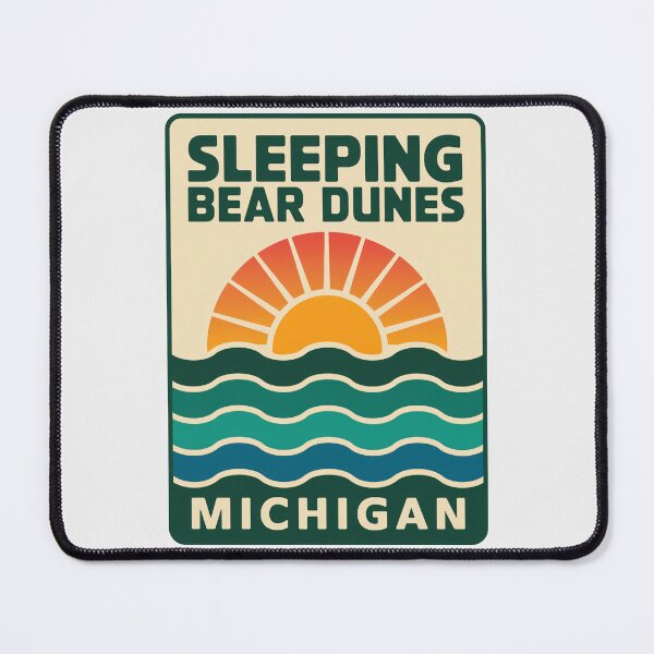 Item preview, Sleeping Bear Dunes Michigan - Beach Road Sign designed and sold by TheOldMittenIllustrated.