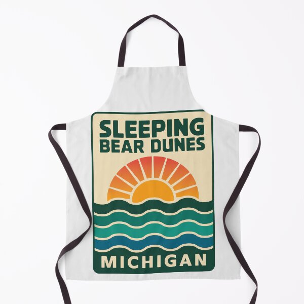 Item preview, Sleeping Bear Dunes Michigan - Beach Road Sign designed and sold by TheOldMittenIllustrated.