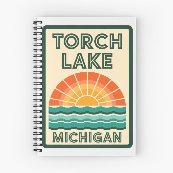 Item preview, Torch Lake Michigan - Beach Road Sign designed and sold by TheOldMittenIllustrated.