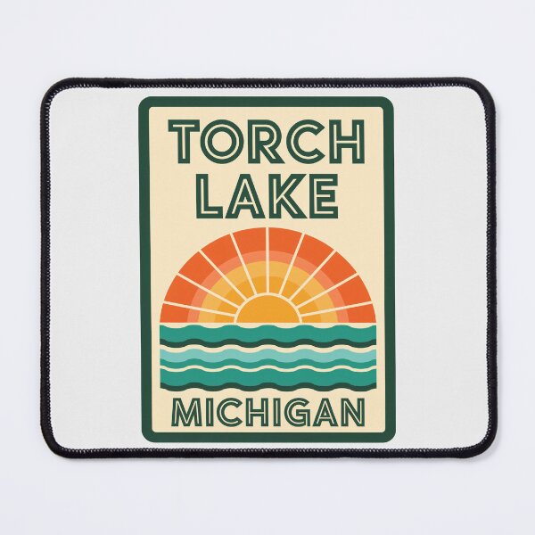 Item preview, Torch Lake Michigan - Beach Road Sign designed and sold by TheOldMittenIllustrated.