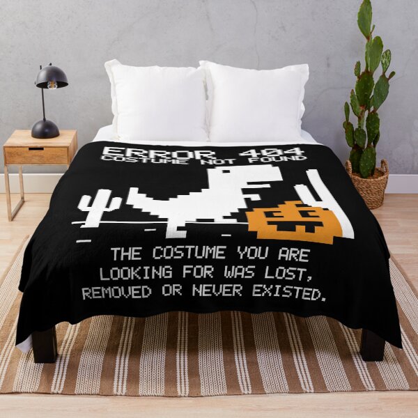 Item preview, Funny Nerdy Error 404 Costume Not Found Internet Dinosaur Halloween White Text designed and sold by MathWare MathClips.