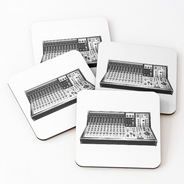 Item preview, Studio Mixing Console Illustration | Black and White Audio Engineer Art designed and sold by inkoutninja.