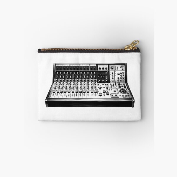 Item preview, Studio Mixing Console Illustration | Black and White Audio Engineer Art designed and sold by inkoutninja.