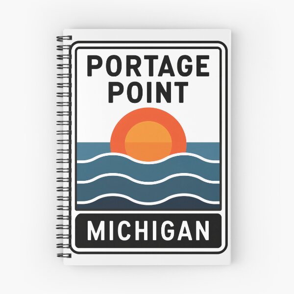 Item preview, Portage Point Michigan - Beach Road Sign designed and sold by TheOldMittenIllustrated.
