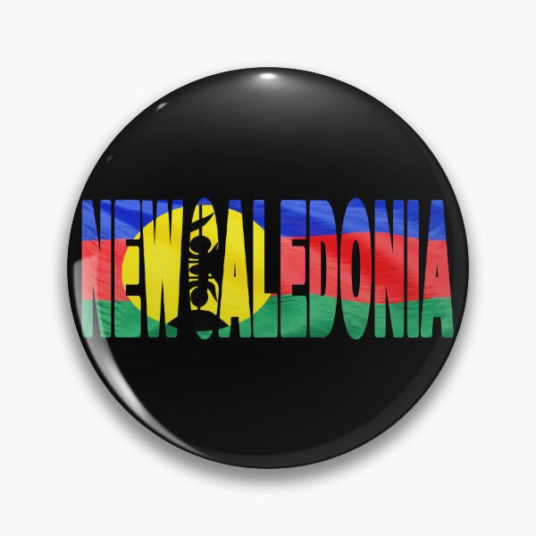 Item preview, NEW CALEDONIA - Flag Flying in Wind cut to Letters Souvenir Sticker Shirt designed and sold by Adam Gormley.