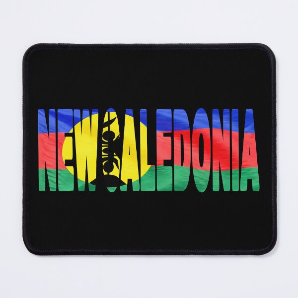 Item preview, NEW CALEDONIA - Flag Flying in Wind cut to Letters Souvenir Sticker Shirt designed and sold by Adam Gormley.